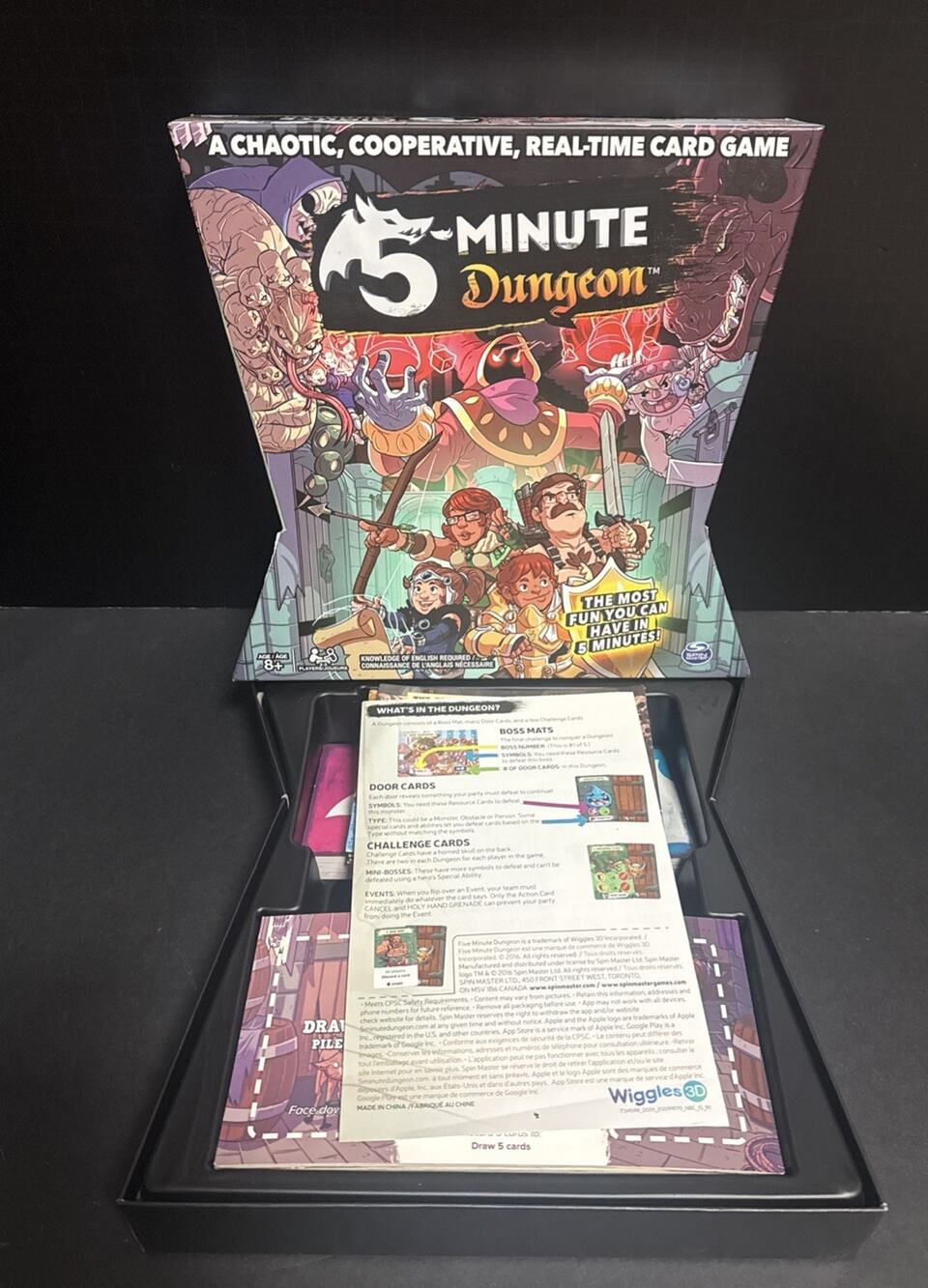 Spin Master Connor Reid 5 Minute Dungeon Card Game 100% Complete Card Game